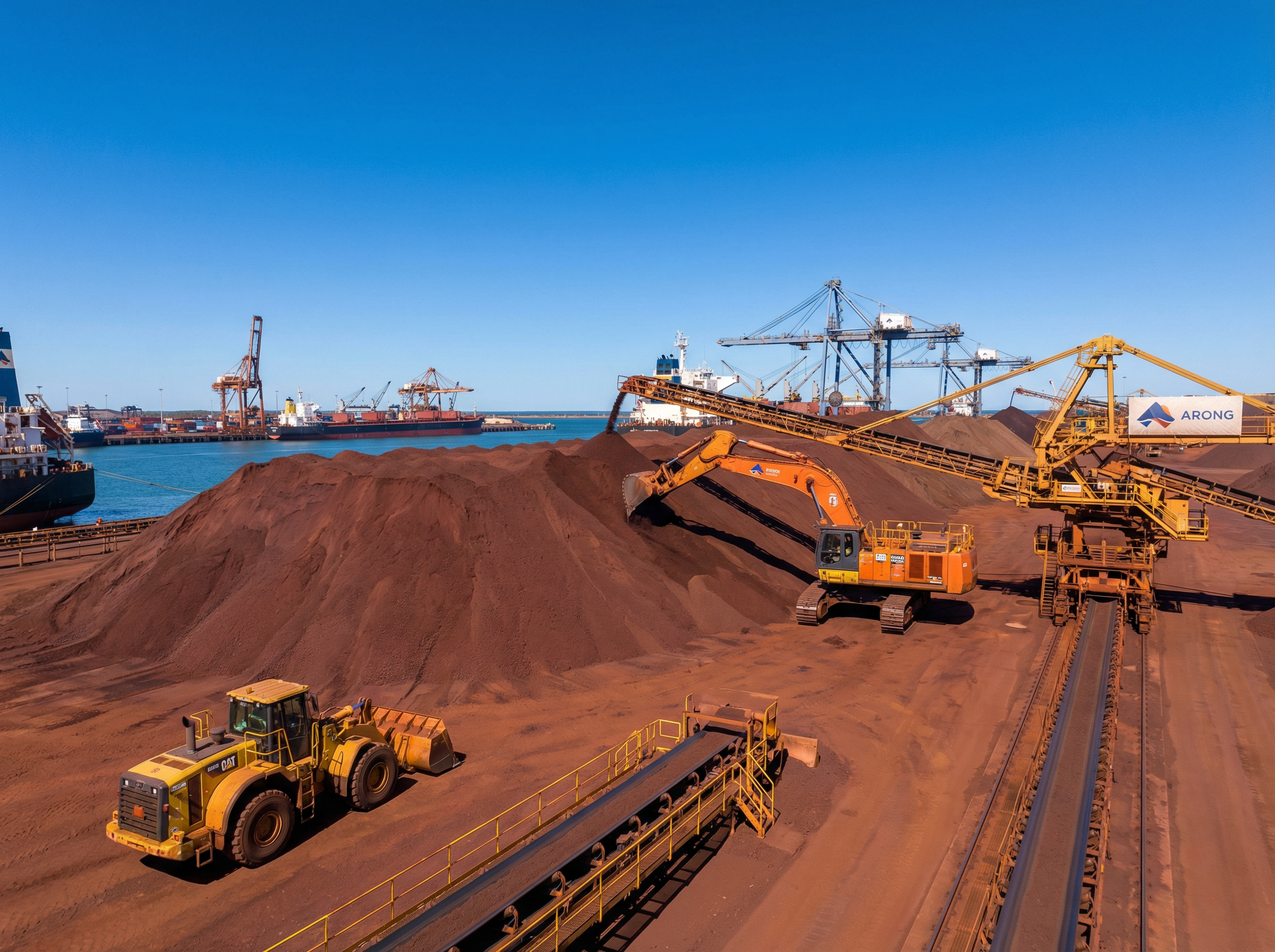 Iron ore stockpile